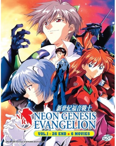 ENG DUB * NEON GENESIS EVANGELION VOL.1 - 26 END + 6 MOVIES 